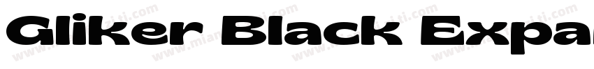Gliker Black Expanded字体转换